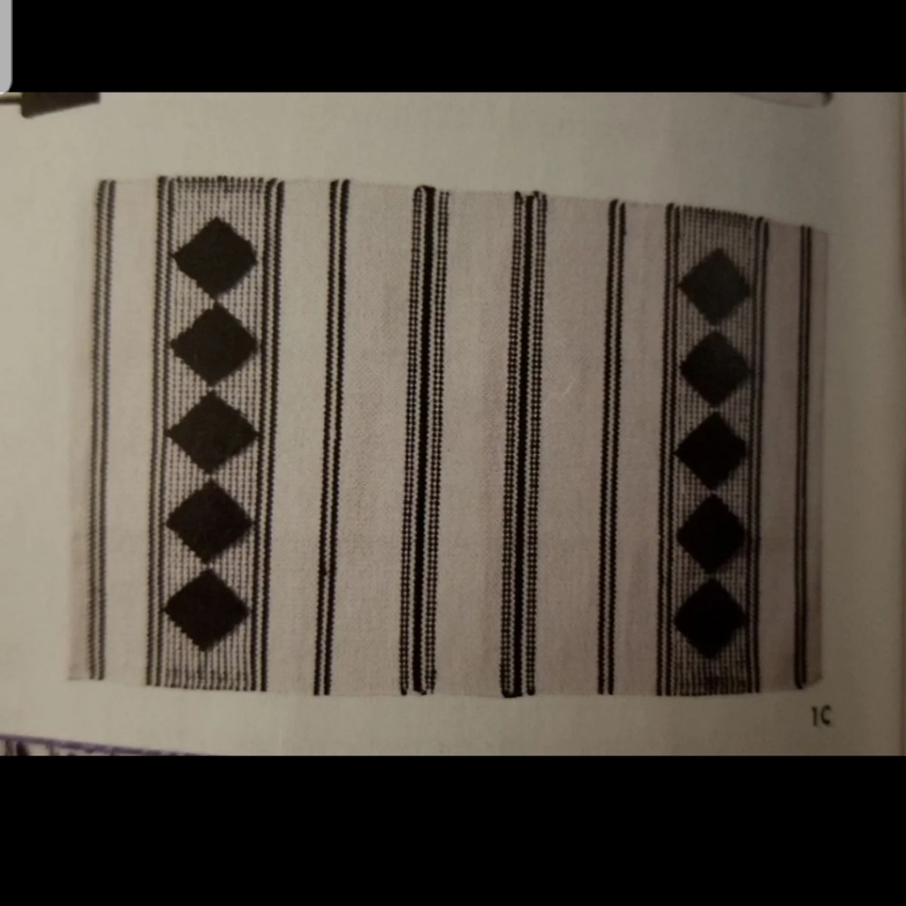 Caravan home decor scatter rug black white boho